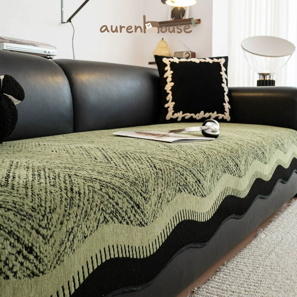 Luxury Vintage Chenille Shaped Sofa Mat