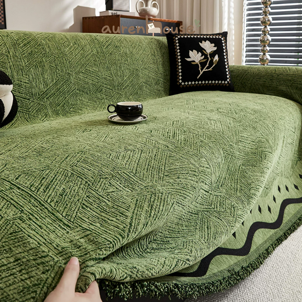 Vintage Chenille Anti-Scratch Sofa Throw