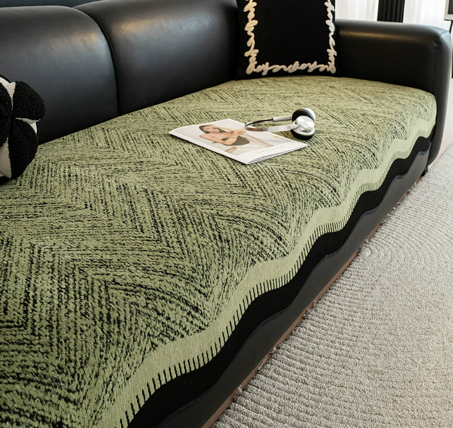 Luxury Vintage Chenille Shaped Sofa Mat
