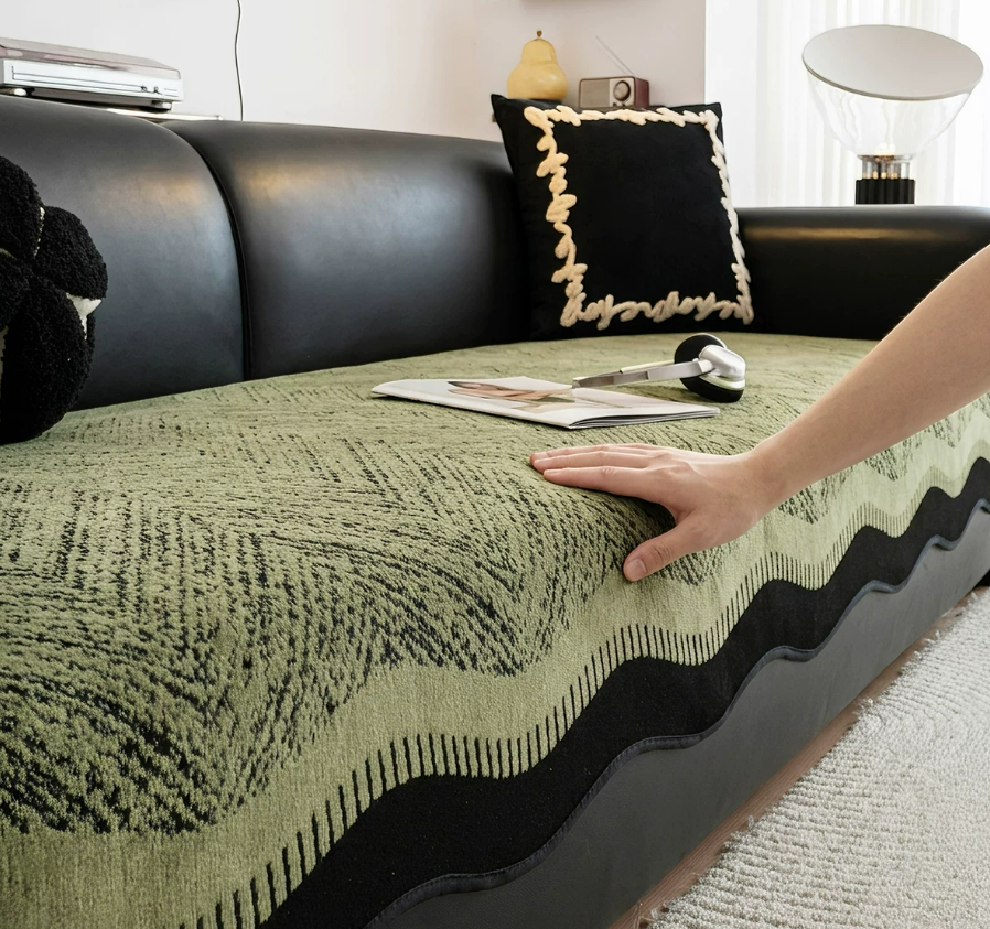 Luxury Vintage Chenille Shaped Sofa Mat