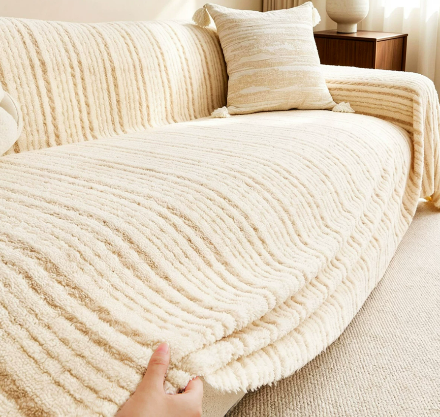 Vintage Plush Full Coverage Sofa Protector