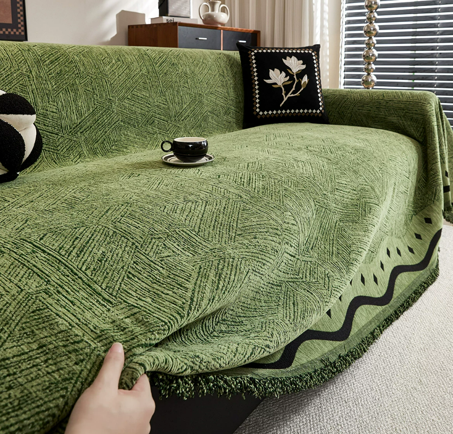 Vintage Chenille Anti-Scratch Sofa Throw