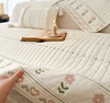 Country Embroidered Cotton Sofa Cover