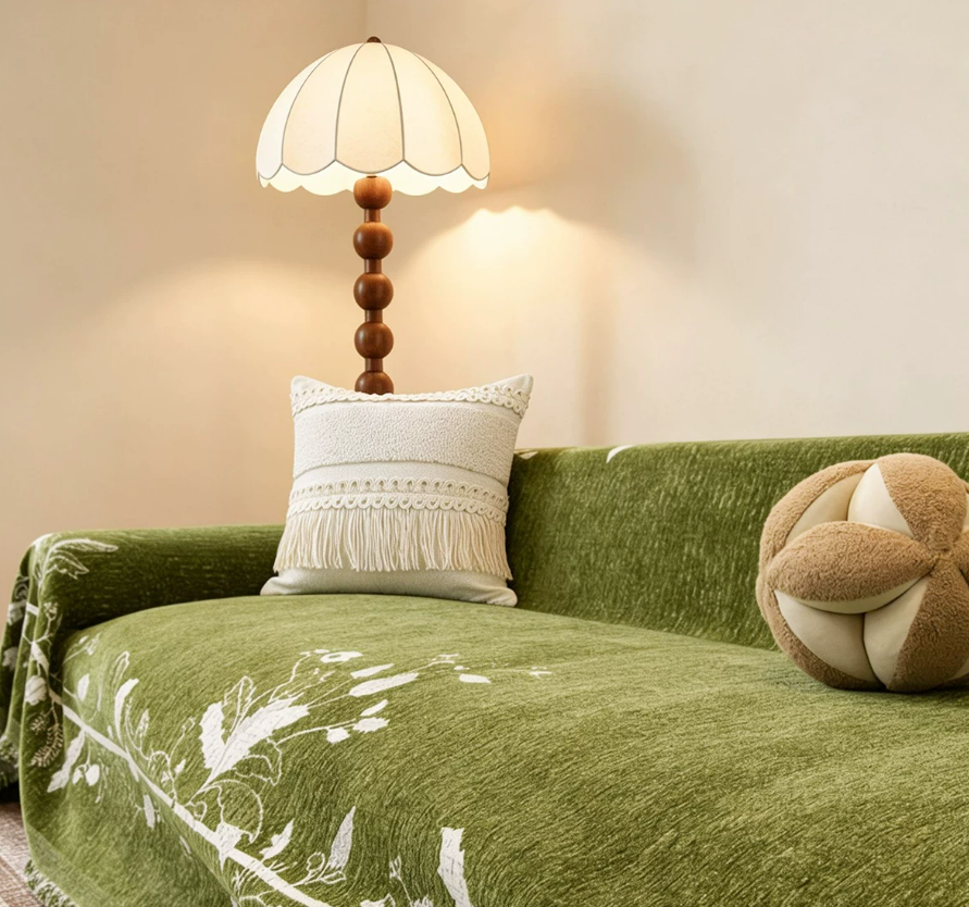 Retro Full Coverage Sofa Cover Blanket