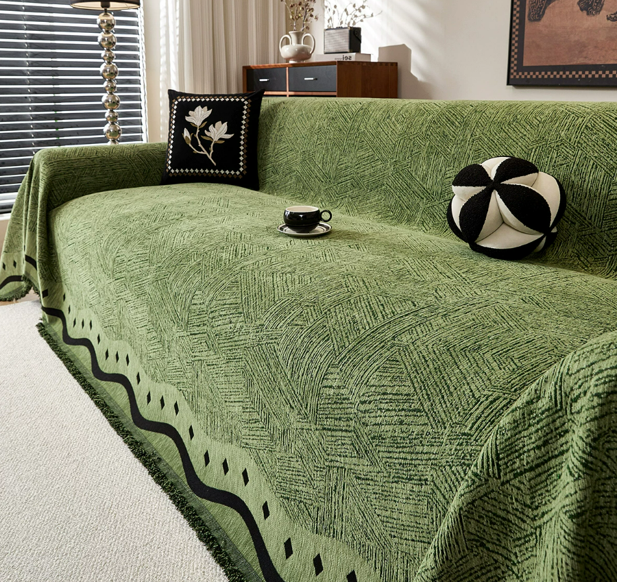Vintage Chenille Anti-Scratch Sofa Throw