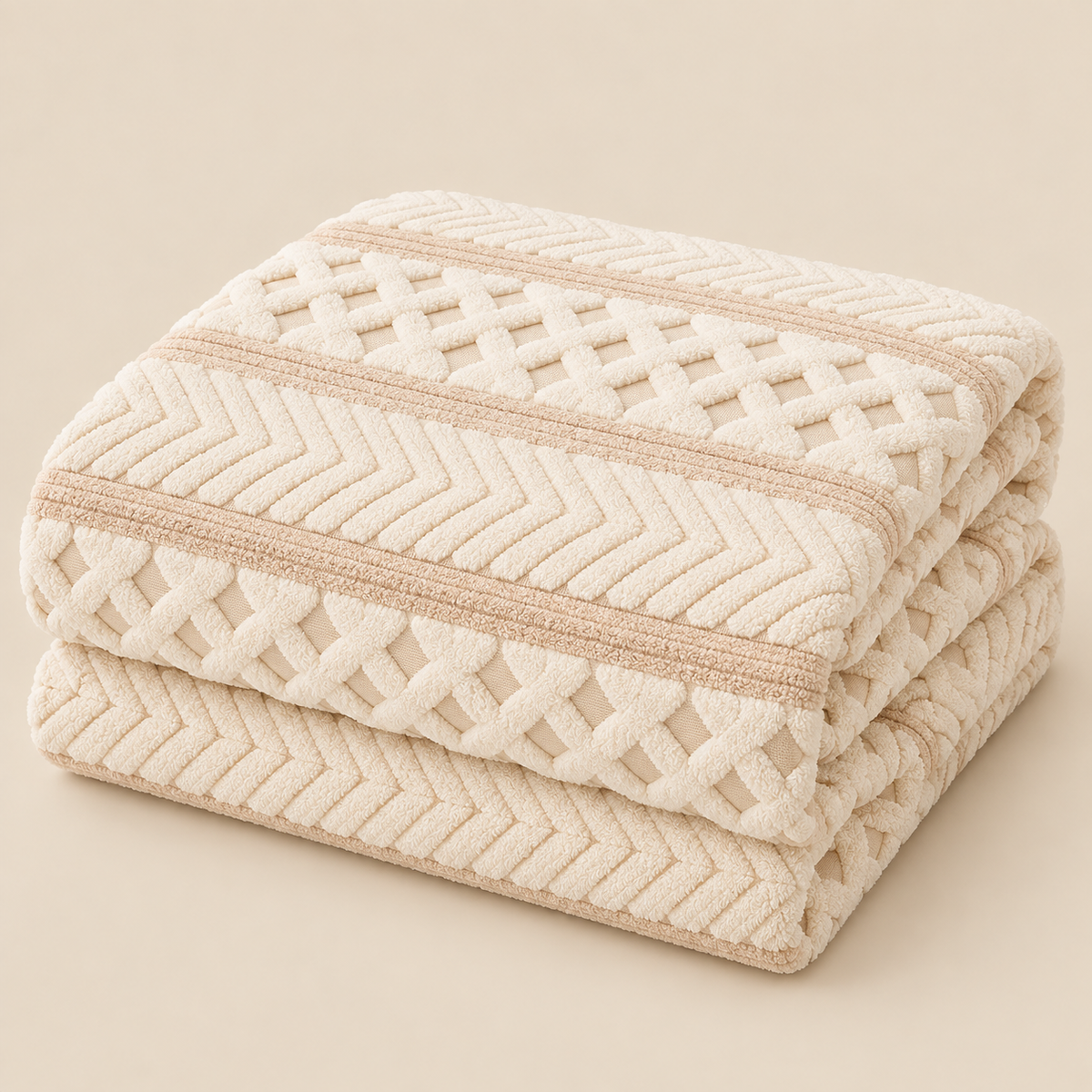 Geometric Plush Machine Washable Sofa Cover